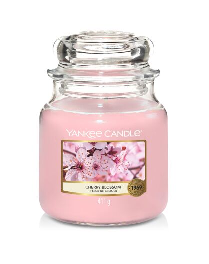 Bougie parfumée moyenne jarre Fleur de cerisier - 65-75h